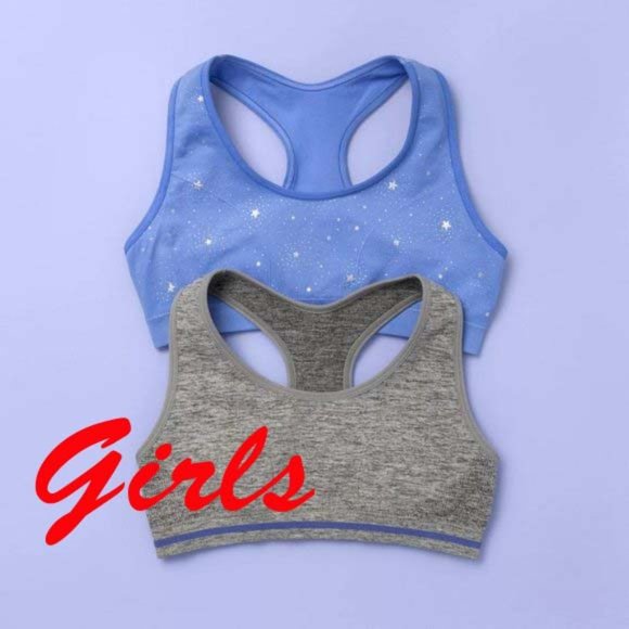 More Than Magic Other - More Than Magic Girls' 2pk Sports Bras NWT